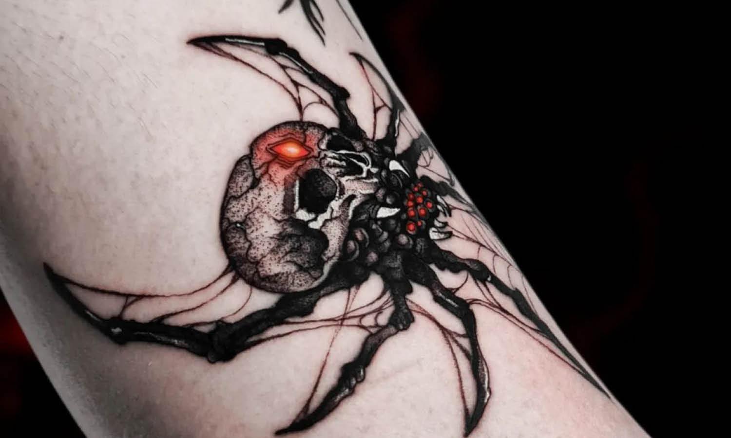 Spider Woman Traditional Tattoo